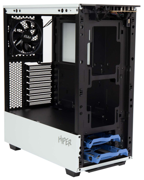 Корпус ATX HIPER PW81, Midi-Tower, без БП,  белый