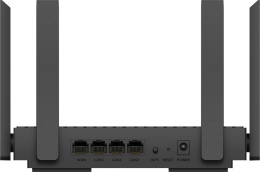 Wi-Fi роутер CUDY WR3000,  Wi-Fi 6,  AX3000,  2.4/5ГГц, 4 LAN,  черный