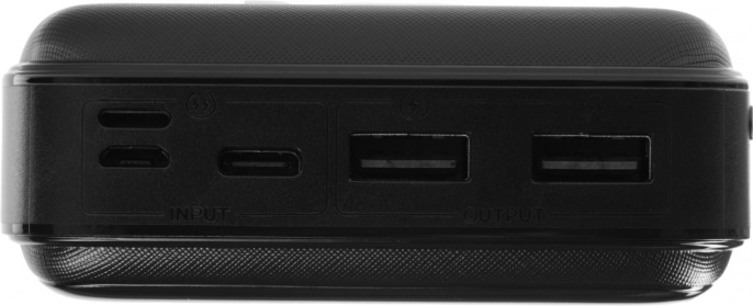 Мобильный аккумулятор Itel IPP-85 30000mAh 2.1A 2xUSB-A черный