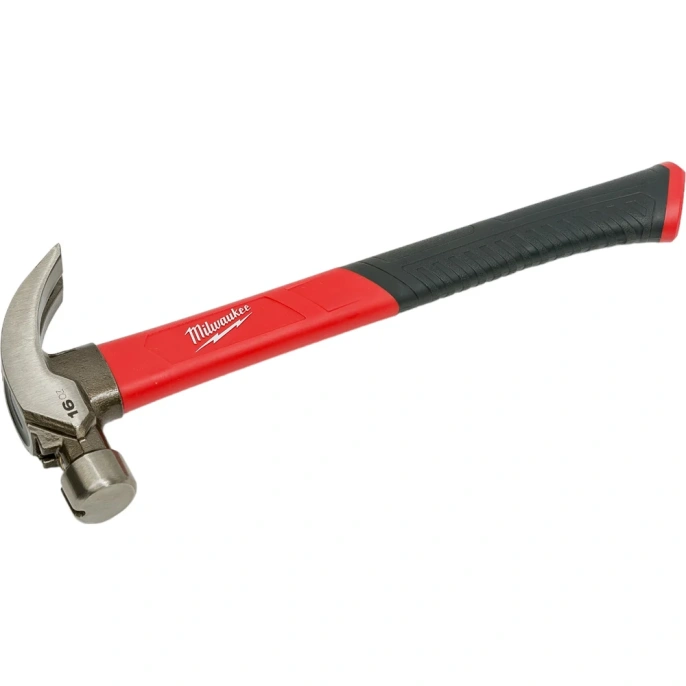 Молоток Milwaukee с рукояткой из стекловолокна, 16 унций, 450 г 4932478657