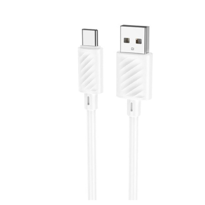 HOCO X88/ USB кабель Type-C/ 1m/ 3A/ White