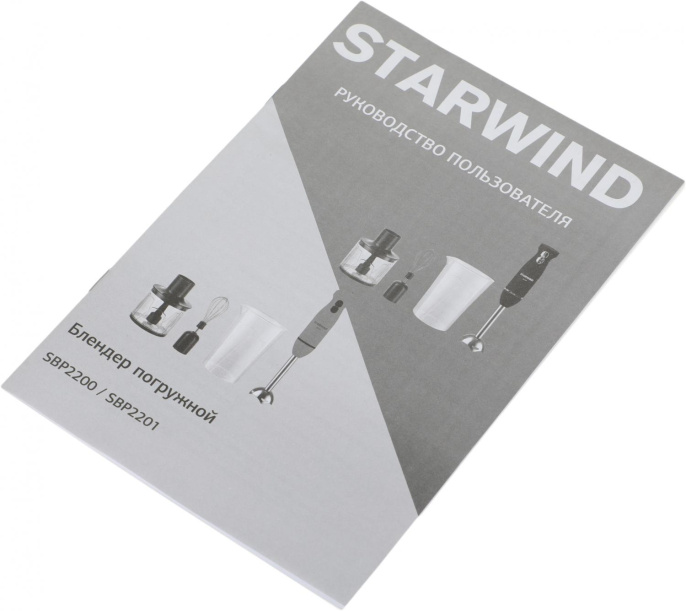 Блендер StarWind SBP2201,  погружной,  красный/черный