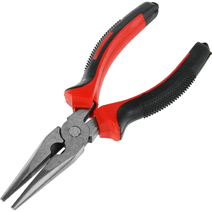 Длинногубцы ЛОМ шлифованные, двухкомпонентные рукоятки, 160 мм 1532375