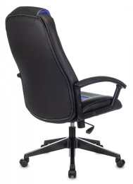 Кресло игровое ZOMBIE 8, экокожа, до 120кг, черный/синий