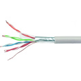 Cablexpert FPC-6057-4-CU/100 Кабель Cablexpert RU FTP indoor 4x2x0.57, медный, кат.6, однож., 100м, box, серый