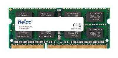 Оперативная память NETAC Basic NTBSD3N16SP-08 DDR3L - 1x 8ГБ 1600МГц, для ноутбуков SO-DIMM , Ret