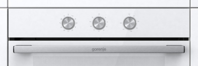 Духовой шкаф электрический Gorenje BO6725E02WG,  77л,  дверца с 2 стеклами,  белый