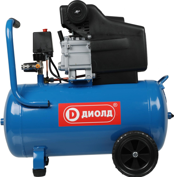 Компрессор поршневой Диолд КМП-2000/50 масляный 270л/мин 50л 2000Вт синий/черный