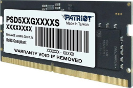 Оперативная память Patriot PSD516G520081S DDR5 SODIMM 16GB PC5-41600 CL42