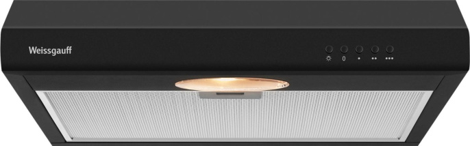 Вытяжка козырьковая Weissgauff Cover 50 черный управление: кнопочное (439258)