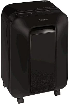 Шредер Fellowes PowerShred LX200 черный (секр.P-4) перекрестный 12лист. 22лтр. скрепки скобы пл.карты