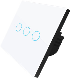 Умный выключатель Digma DiSwitch 3p, трехклавишный, белый [dsw3p]