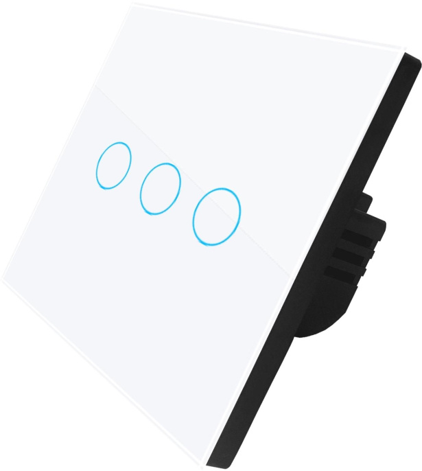 Умный выключатель Digma DiSwitch 3p, трехклавишный, белый [dsw3p]