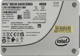 Накопитель SSD Supermicro D3 S4520 480GB SATA 6Gb/s 3D TLC 2.5 7.0mm 2DWPD SSDSC2KB480GZ01 HDS-25T0-480G0-L2-TXD-NON-007