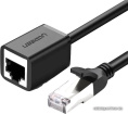 Удлинитель UGREEN NW112 11278 Cat 6 F/UTP Ethernet RJ45 Extension Male/Female Patch Cords. Длина: 0,5м. Цвет: черный (11278_)