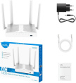 Маршрутизатор CUDY AC1200 Gigabit Wi-Fi Mesh Router with USB, Chipset MediaTek, 5 × 10/100/1000Mbps RJ45 Ports, 4 x 5dBi fixed antennas, 1 USB 3.0, WiFi router/AP/ Repeater/WISP Mode, 802.11ac/a/b/g/n, 867Mbps at 5GHz + 300Mbps at 2.4GHz, Zerotier/Wiregua
