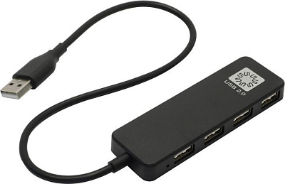 Разветвитель 5bites HB24-209BK 4-port USB2.0 Hub