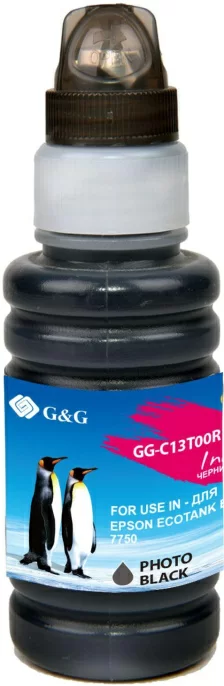 Чернила G&G GG-C13T00R140 фото черный 70мл для Epson EcoTank 7700/7750