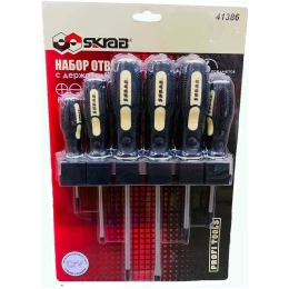 Набор отверток SKRAB 6 пр, с держателем Cr-V 41386