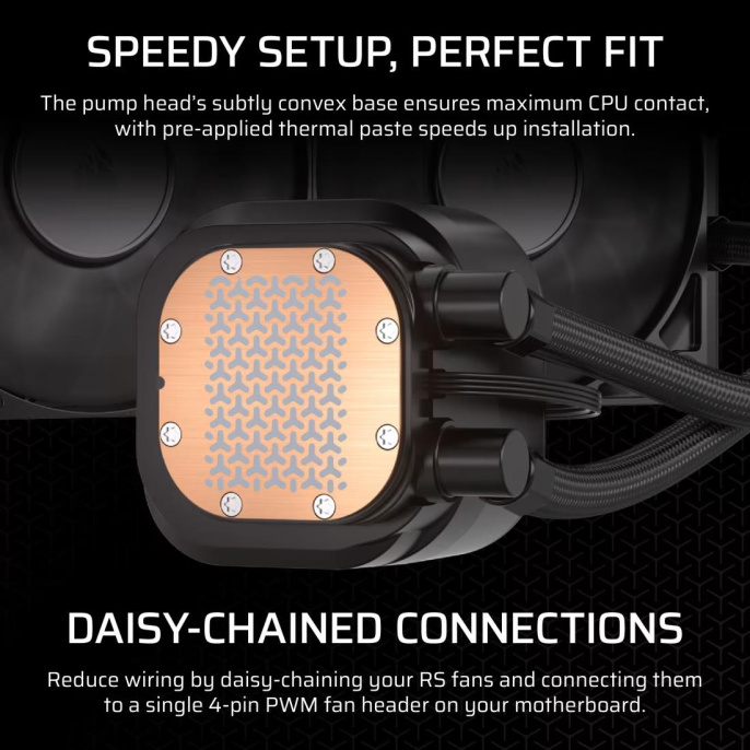 Система жидкостного охлаждения Water Cooling System Corsair NAUTILUS 360 ARGB 360mm, Black, Fans: 3x120mm, 72.8CFM, 36dBA, 1700RPM/ S: 1851, 1700, AM5, AM4 CW-9060089-WW