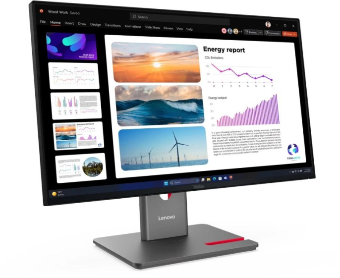 23.8" Монитор Lenovo ThinkVision P24q-40, 2560x1440, IPS, 120Гц, 1хHDMI, 1хDP, черный [64b2gat1uk]