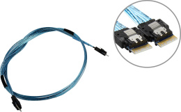 КАБЕЛЬ ДЛЯ СЕРВЕРА Gigabyte 25CFM-550820-A4R Cable SLIMLINE SAS SFF8654 x4-SFF8654 x4 550mm