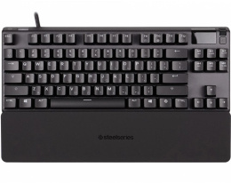 Клавиатура SteelSeries Apex Pro TKL,  USB, c подставкой для запястий, черный [64856]