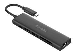 Хаб (разветвитель) A4TECH DST-60C, серый