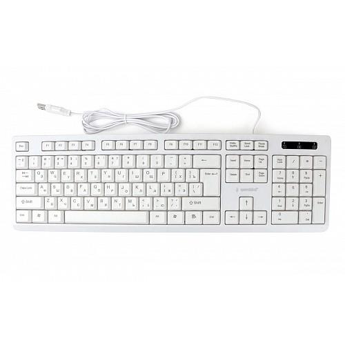 Клавиатура Gembird KB-8355U,{USB,белый, 104 клавиши, кабель 1,85м}