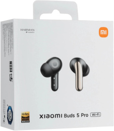 Наушники Xiaomi Buds 5 Pro WiFi-Black, Bluetooth/Wi-Fi, внутриканальные, черный [bhr9647gl]