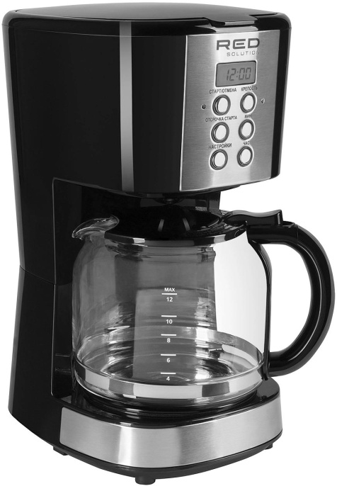 Кофеварка капельная Red Solution RCM-M1529 900Вт черный/серебристый