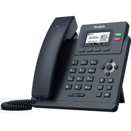 SIP-телефон YEALINK SIP-T31P, 2 аккаунта ,2.3" LCD-экран 132х64, PoE, шт. БП в комплекте