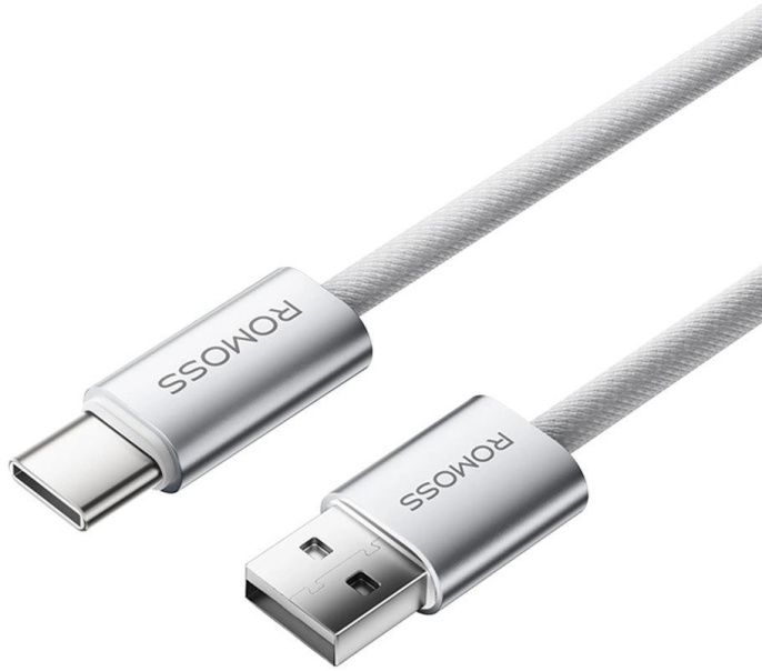 Кабель Romoss CB3038,  USB Type-C (m) -  USB (m),  1.2м,  3A,  белый