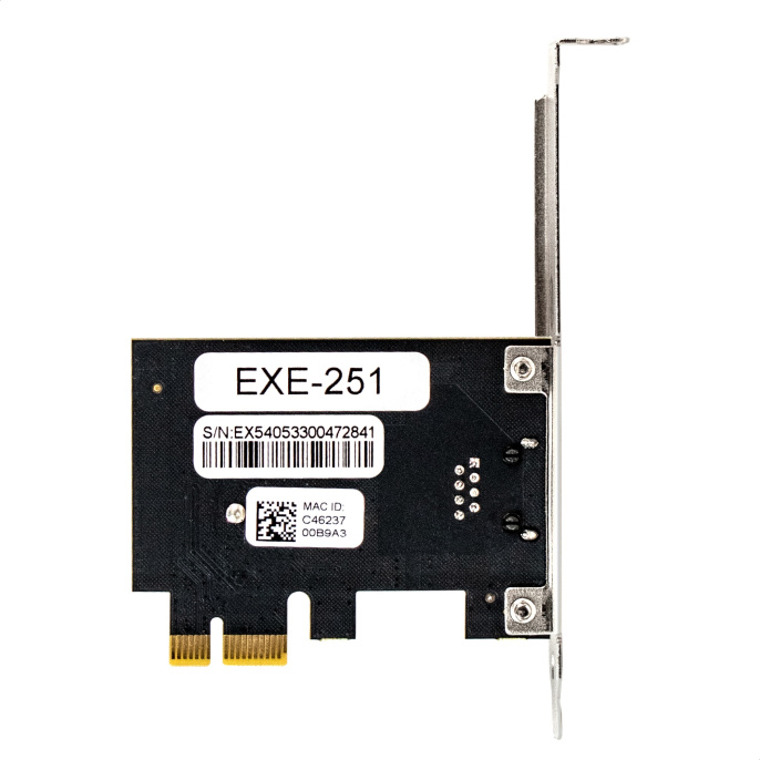 Сетевой адаптер ExeGate EXE-251 PCI-E x1 v2.0, 1xRJ45, UTP 100Mbps/1000Mbps/2.5Gbps RTL8125B (EX296212RUS)