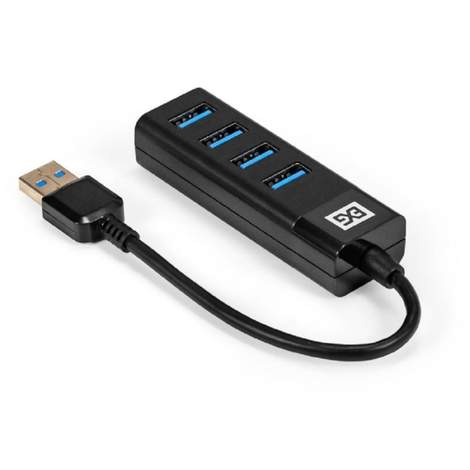 USB-Хаб концентратор 4-в-1 ExeGate DUB-4TP кабель-адаптер USB3.0 -- 4xUSB3.0, Plug&Play, черный EX296925RUS