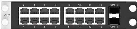 Выходная карта Novastar H_16xRJ45+2xFiber sending card