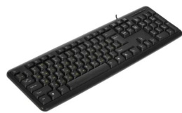 Клавиатура ExeGate Professional Standard LY-331L2-OEM USB, полноразмерная, влагозащищенная, 104кл., Enter большой, длина кабеля 2,2м, черная, brown box EX279939RUS
