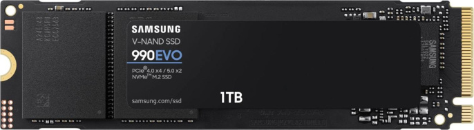 Накопитель SSD Samsung PCIe 4.0 x4 1TB MZ-V9E1T0BW 990 EVO M.2 2280
