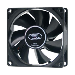 Вентилятор для корпуса DEEPCOOL Xfan80 80x80x25мм 240шт./кор, пит. от БП, черный, 1800об/мин Color BOX
