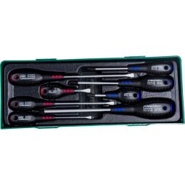 Набор отверток стержневых FULL STAR Jonnesway D04PP08SP в ложементе, 8 предметов 48152