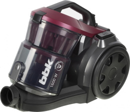 Пылесос BBK BV1502, 1600Вт, черный/вишневый