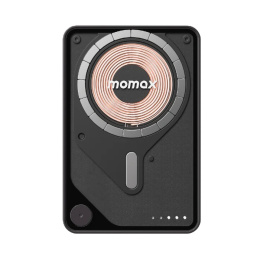 Внешний аккумулятор Momax IP131 1-Power X Pro 5000mAh Черный IP131HKD совместимость с MagSafe, 20 Вт PD и быстрая зарядка Qualcomm Quick Charge 3.0, возможность зарядки до 3 устройств одновременно, разъем: USB Type-C, многоканальный выход: 5 В-3 А, мат