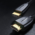 Кабель UGREEN HD118 40409 HDMI Male To Male Cable With Braid. Длина 1,5 м. Цвет: черный (40409_)