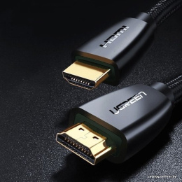 Кабель UGREEN HD118 40409 HDMI Male To Male Cable With Braid. Длина 1,5 м. Цвет: черный (40409_)