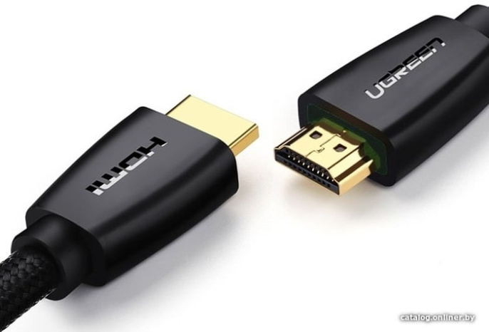 Кабель UGREEN HD118 40409 HDMI Male To Male Cable With Braid. Длина 1,5 м. Цвет: черный (40409_)