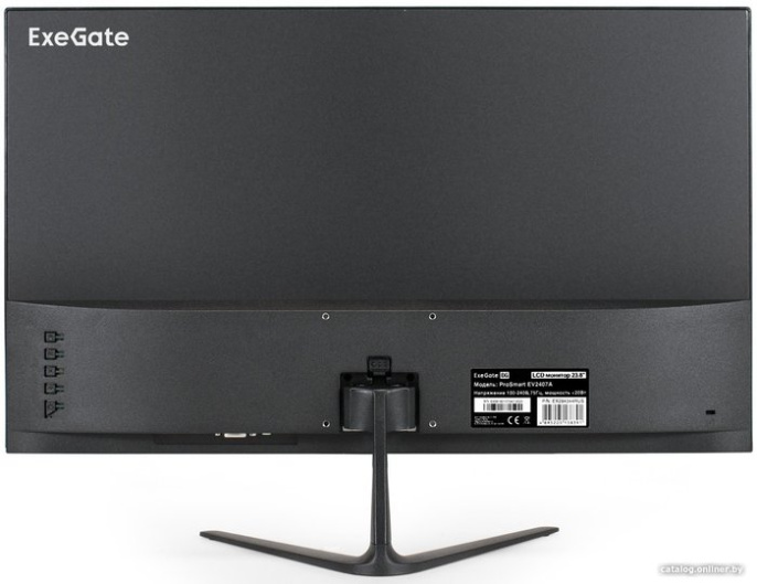 Монитор с аудио 23.8" ExeGate ProSmart EV2407A (VA LED Grade A+, FHD, 1920x1080@75Гц, 16:9, 250cd/m2, 4000:1, 178°/178°, 5ms, Speakers, D-Sub, HDMI, Audio-out, FreeSync, Low Blue Light, кабель HDMI 1.5м, VESA, регулировка наклона (tilt), черный) EX294344R