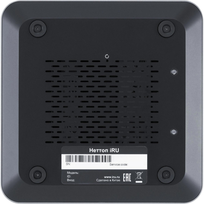 Неттоп IRU Tactio 515 i5 12450H 2 16Gb SSD512Gb Iris Xe без ОС 2xGbitEth WiFi BT 100W серый RUS 2195519
