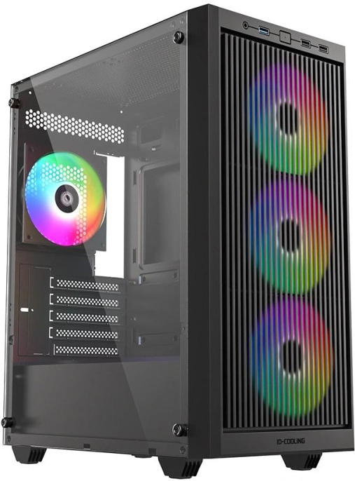 Корпус ID-Cooling Ware 300 черный без БП mATX 6x120mm 2xUSB2.0 1xUSB3.0 audio bott PSU WARE 300 ARGB