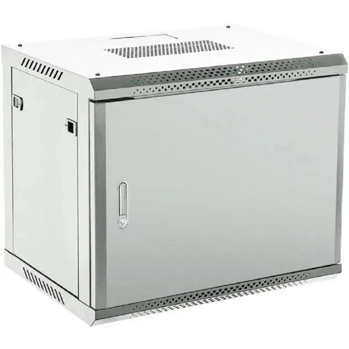 Rexant 04-1266-121 Настенный телекоммуникационный шкаф 19" 12U 600?600мм, дверь металл, с задней стенкой, разборный, серый RAL 7035