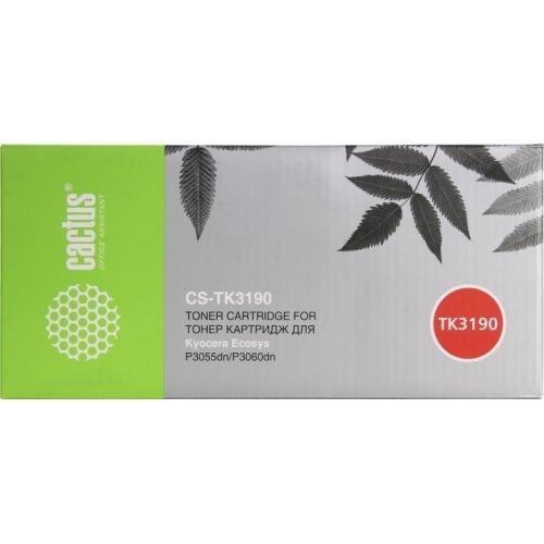 Картридж Cactus CS-TK3190, TK-3190, черный / CS-TK3190